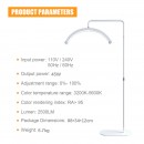 Kozmetička lampa LED MOON LIGHT "soft touch" - RINGSTONES EDITION - BIJELA