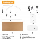 Kozmetička lampa LED MOON LIGHT "soft touch" - RINGSTONES EDITION - BIJELA