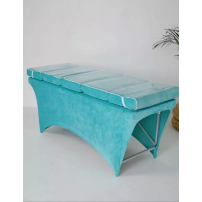 Prekrivač za kozmetički ležaj Velvet - tirkiz 