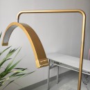 Kozmetička lampa LED MOON LIGHT "soft touch" s dodirnim sustavom za namještanje - ZLATNA